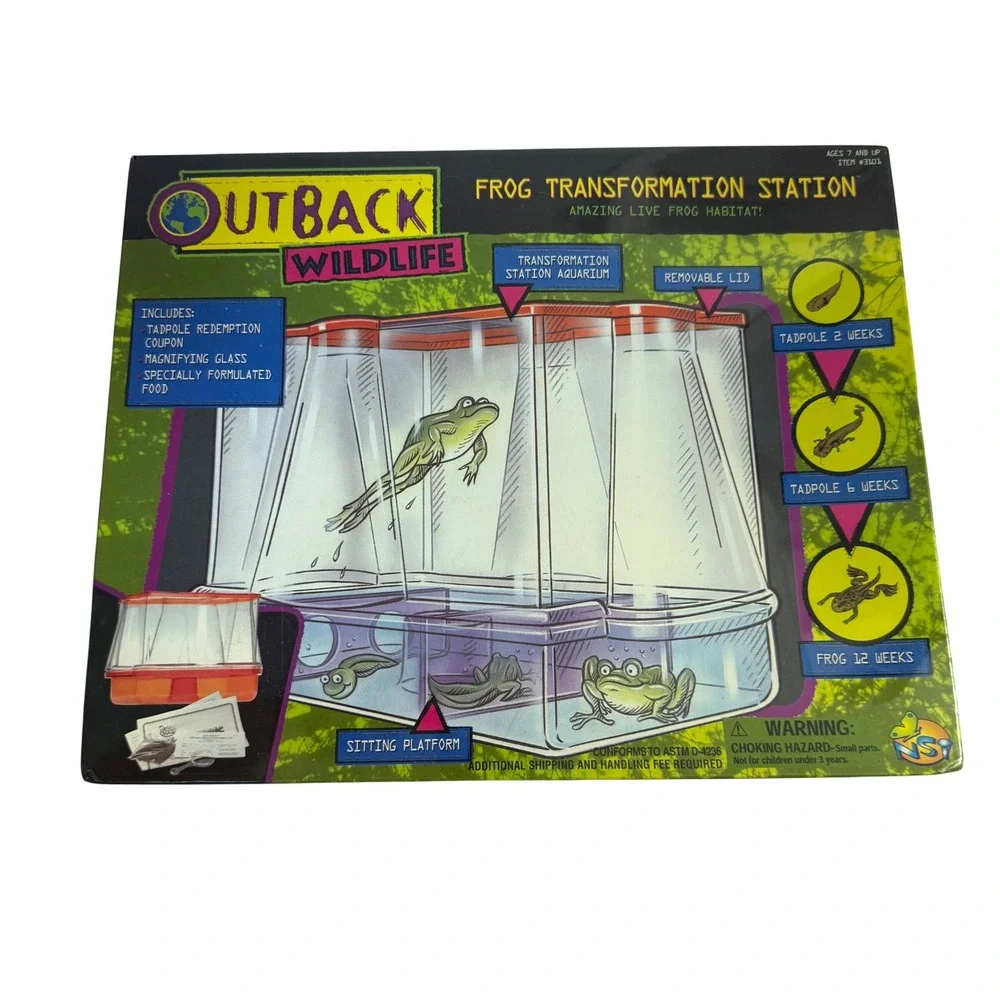 New Vintage NSI Outback Wildlife Frog  Transformation Station Habitat Kit Seal